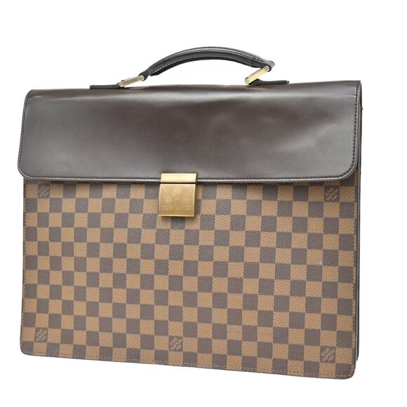 LOUIS VUITTON Altona PM Briefcase Hand Bag Damier Leather Brown - Picture 1 of 16